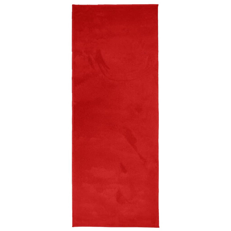Load image into Gallery viewer, Vidaxl vloerkleed oviedo laagpolig 80x200 cm rood

