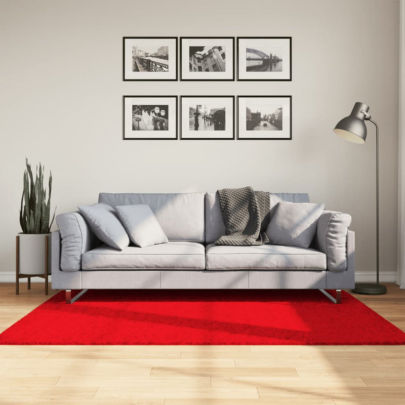 Load image into Gallery viewer, Vidaxl vloerkleed oviedo laagpolig 120x170 cm rood
