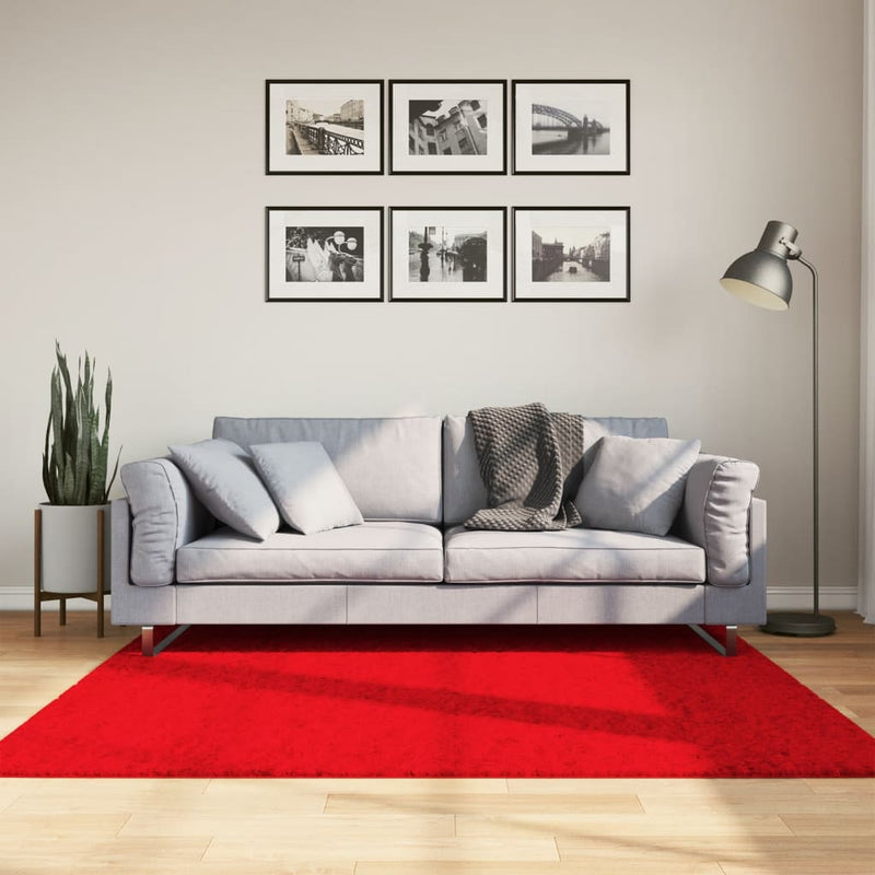 Load image into Gallery viewer, Vidaxl vloerkleed oviedo laagpolig 160x160 cm rood
