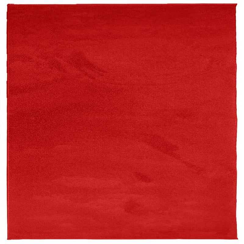 Load image into Gallery viewer, Vidaxl vloerkleed oviedo laagpolig 240x240 cm rood
