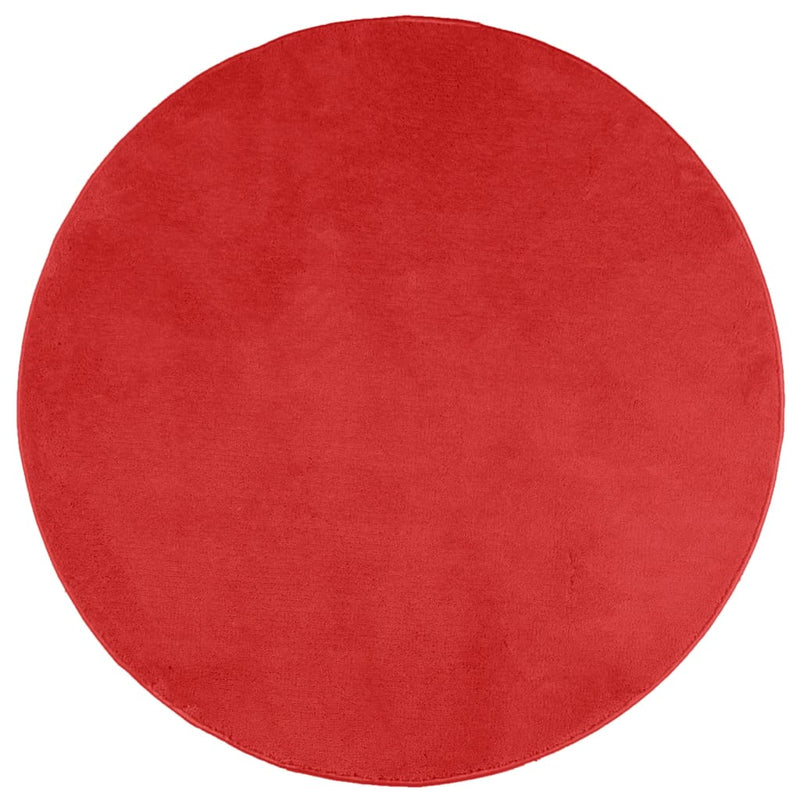 Load image into Gallery viewer, Vidaxl vloerkleed oviedo laagpolig ø 160 cm rood
