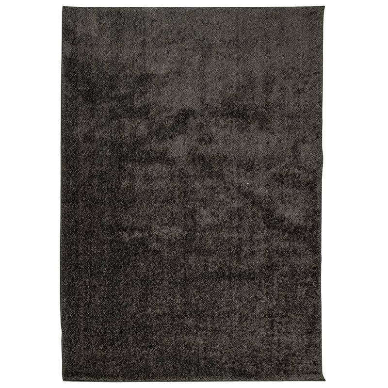 Load image into Gallery viewer, Vidaxl vloerkleed istan hoogpolig glanzend 120x170 cm antracietkleurig
