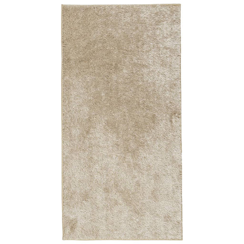 Vidaxl vloerkleed istan hoogpolig glanzend 80x150 cm beige