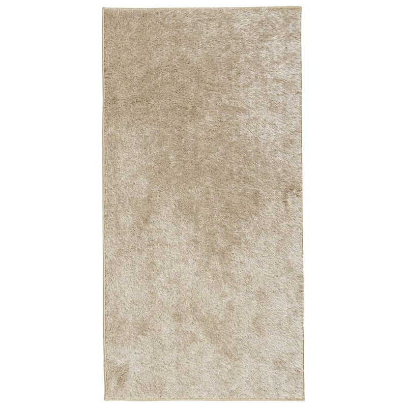 Load image into Gallery viewer, Vidaxl vloerkleed istan hoogpolig glanzend 100x200 cm beige
