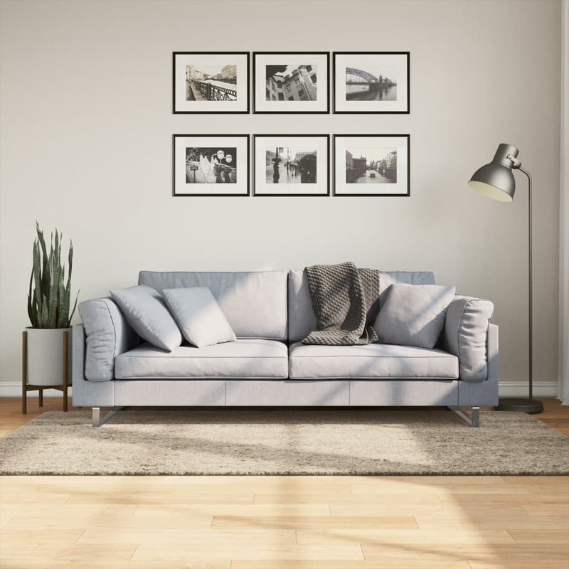 Load image into Gallery viewer, Vidaxl vloerkleed istan hoogpolig glanzend 100x200 cm beige
