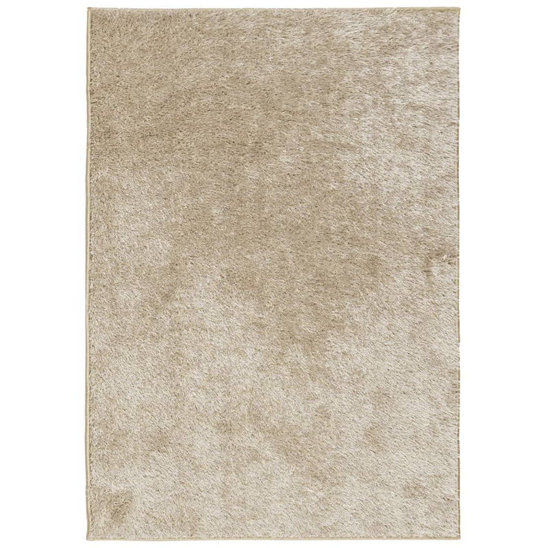 Load image into Gallery viewer, Vidaxl vloerkleed istan hoogpolig glanzend 140x200 cm beige
