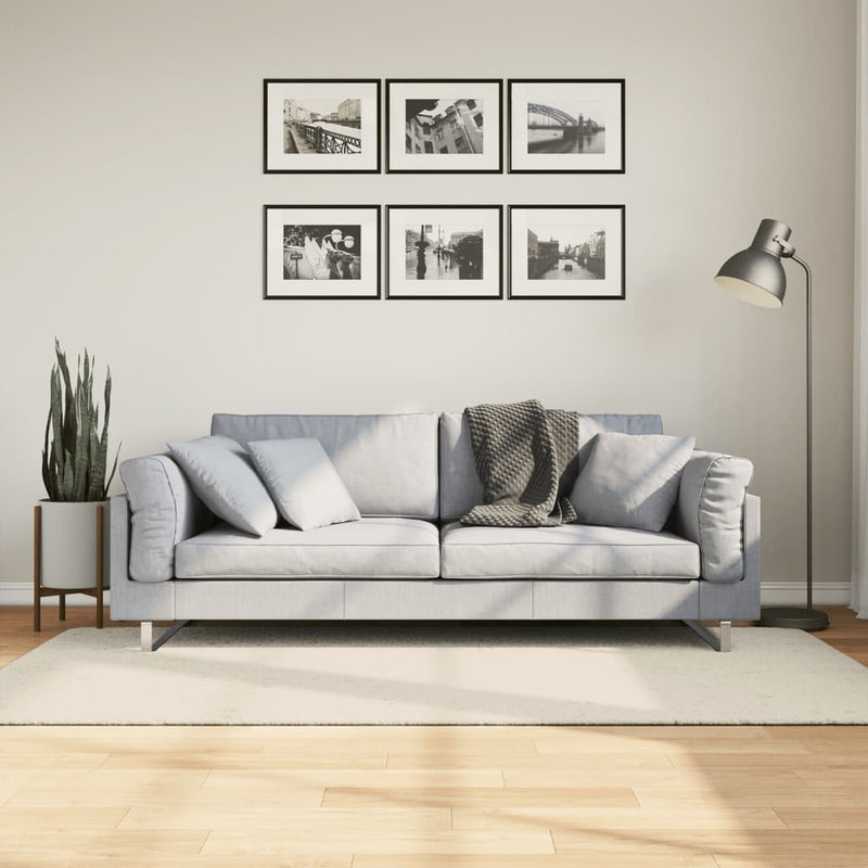 Load image into Gallery viewer, Vidaxl vloerkleed istan hoogpolig glanzend 100x200 cm crèmekleurig
