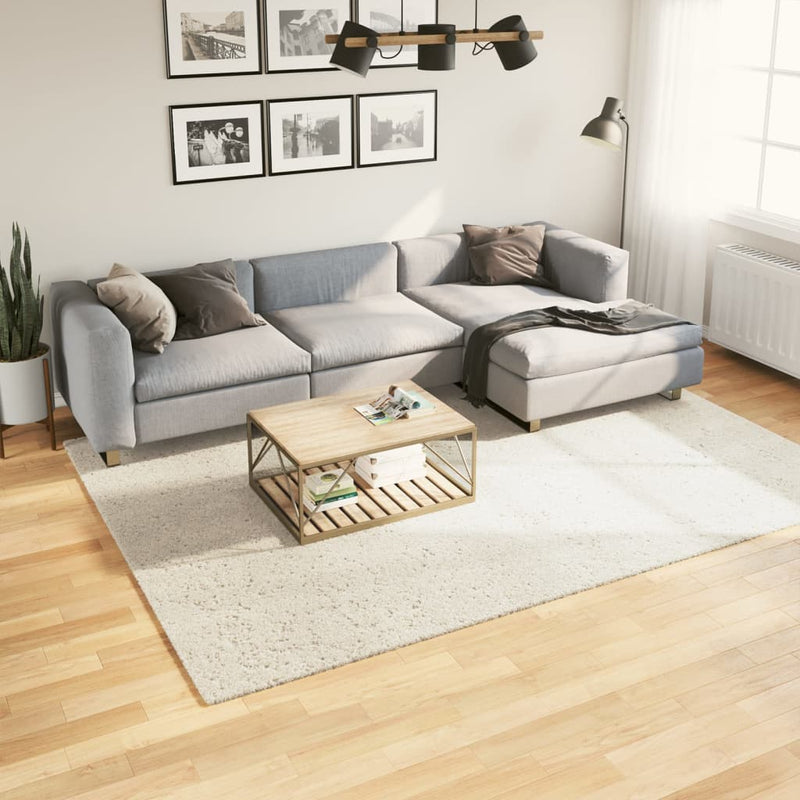 Load image into Gallery viewer, Vidaxl vloerkleed istan hoogpolig glanzend 200x280 cm crèmekleurig
