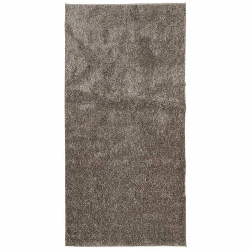 Load image into Gallery viewer, Vidaxl vloerkleed istan hoogpolig glanzend 100x200 cm grijs
