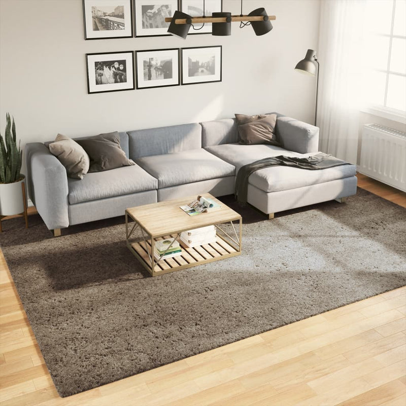 Load image into Gallery viewer, Vidaxl vloerkleed istan hoogpolig glanzend 240x340 cm grijs
