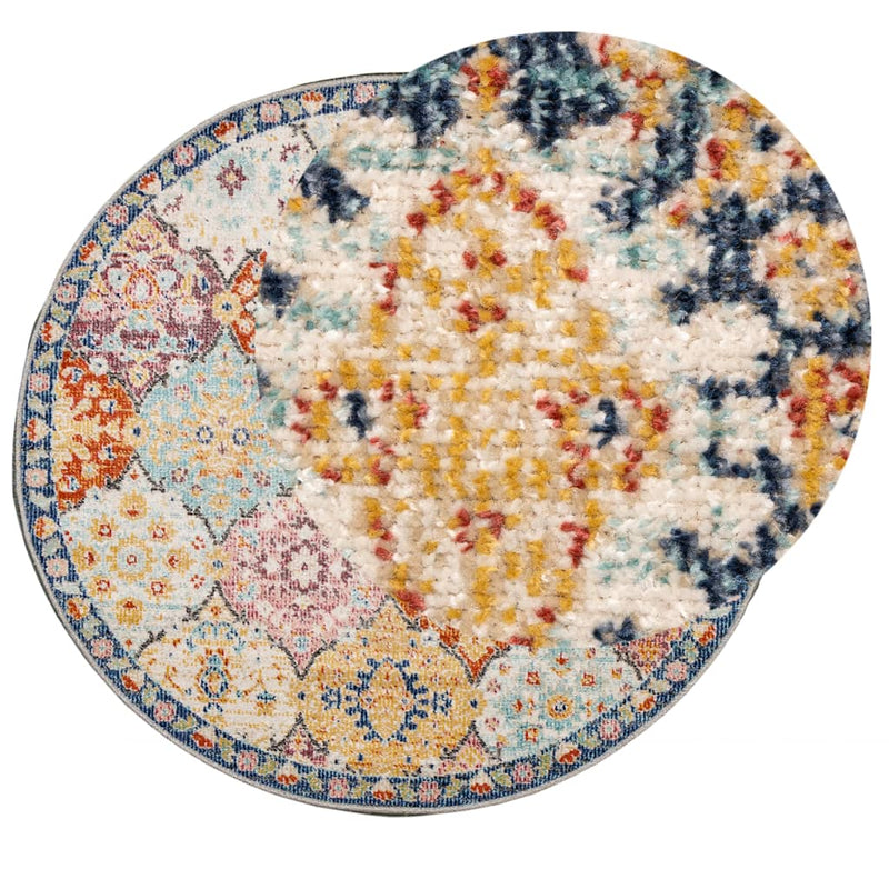 Load image into Gallery viewer, VidaXL Vloerkleed ARBIZU binnen en buiten vintage stijl Ø 200 cm
