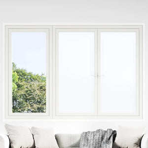 Vidaxl raamfolies 5 st statisch mat pvc wit