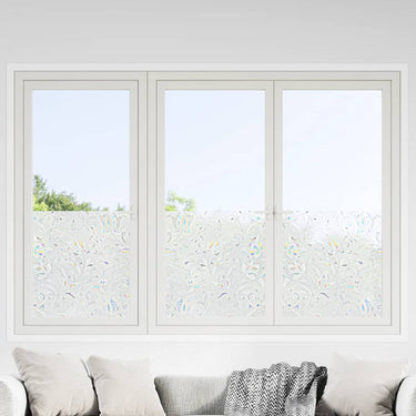 Vidaxl raamfolies 2 st mat bloemenpatroon pvc