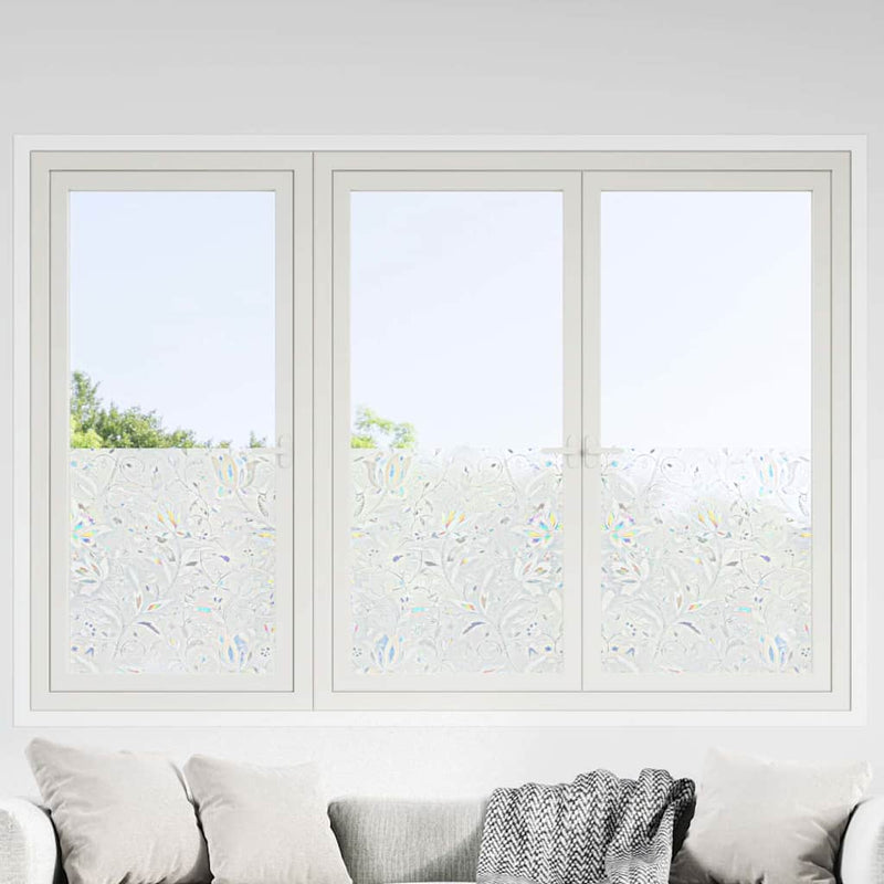 Load image into Gallery viewer, Vidaxl raamfolies 4 st mat bloemenpatroon pvc
