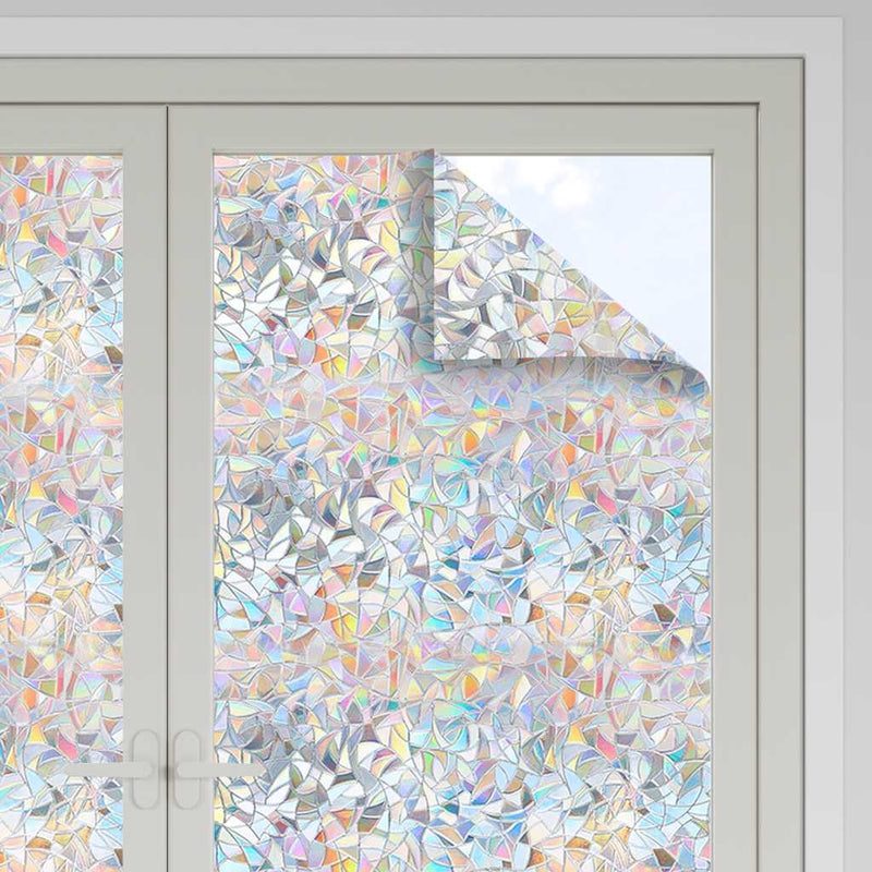 Afbeelding laden in galerijviewer, Vidaxl raamfolies 5 st mat 3d regenboogpatroon pvc
