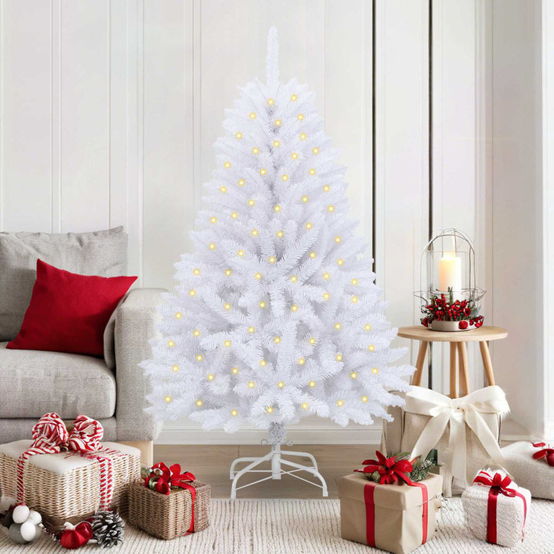 Load image into Gallery viewer, Vidaxl kunstkerstboom met 150 led wit 150 cm pvc en metaal
