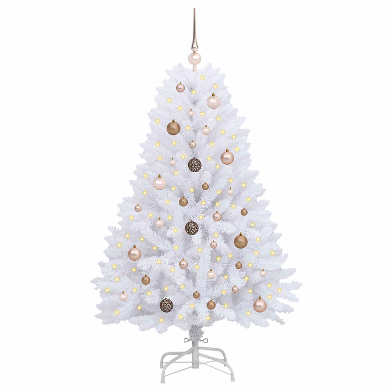 Load image into Gallery viewer, Vidaxl kunstkerstboom wit 80 x 80 x 150 cm pvc en metaal
