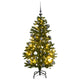 Vidaxl kunstkerstboom met scharnieren 150 led's en kerstballen 150 cm