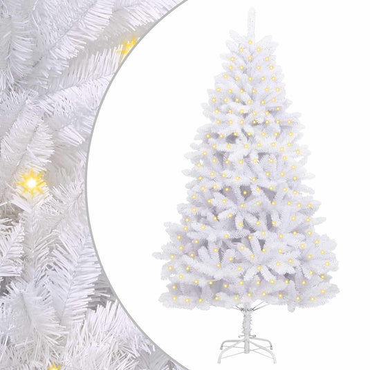 Vidaxl kunstkerstboom met 300 led wit 180 cm pvc en metaal