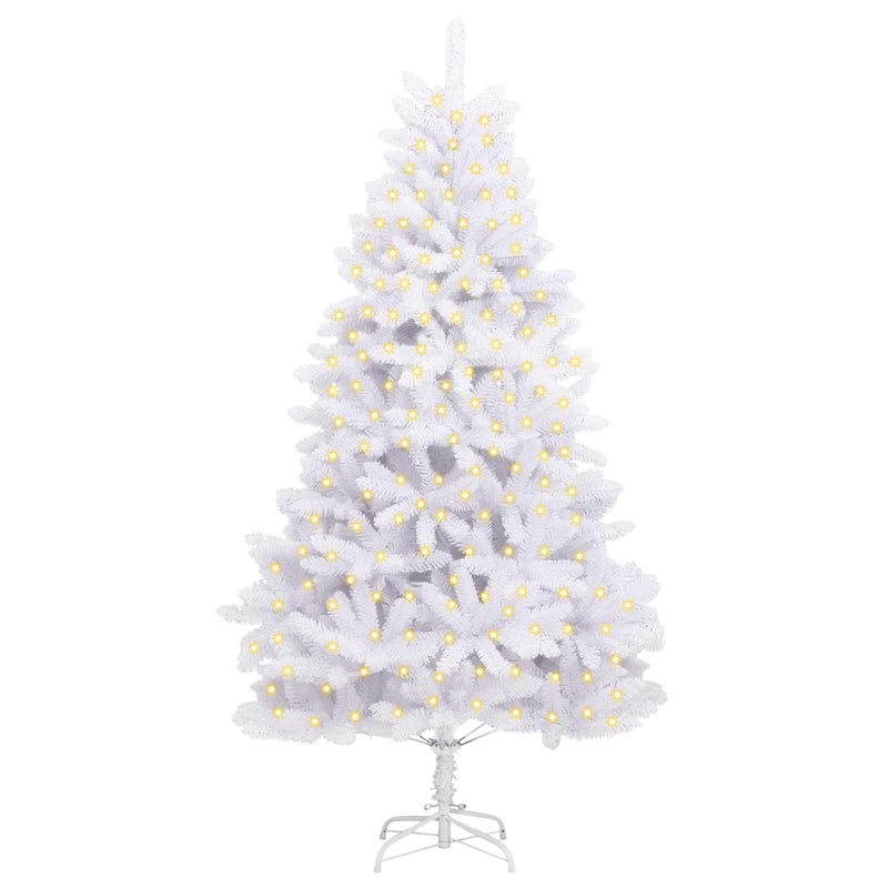 Load image into Gallery viewer, Vidaxl kunstkerstboom met 300 led wit 210 cm pvc en metaal
