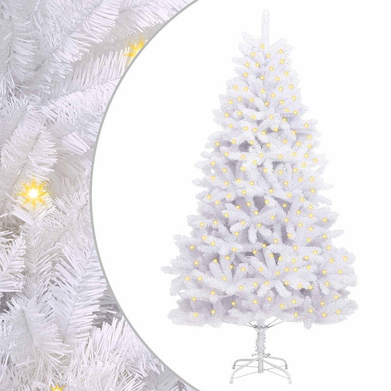 Afbeelding laden in galerijviewer, Vidaxl kunstkerstboom met 300 led wit 270 cm pvc en metaal
