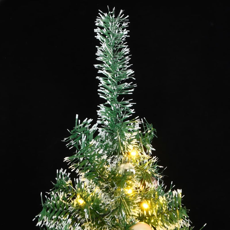 Load image into Gallery viewer, VidaXL Kunstkerstboom met 300 LED's kerstballen en sneeuw 210 cm

