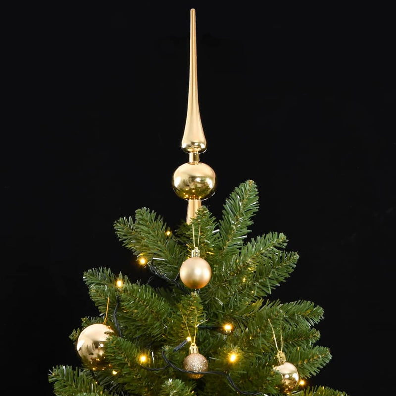 Load image into Gallery viewer, VidaXL Kunstkerstboom met scharnieren 300 LED's en kerstballen 270 cm
