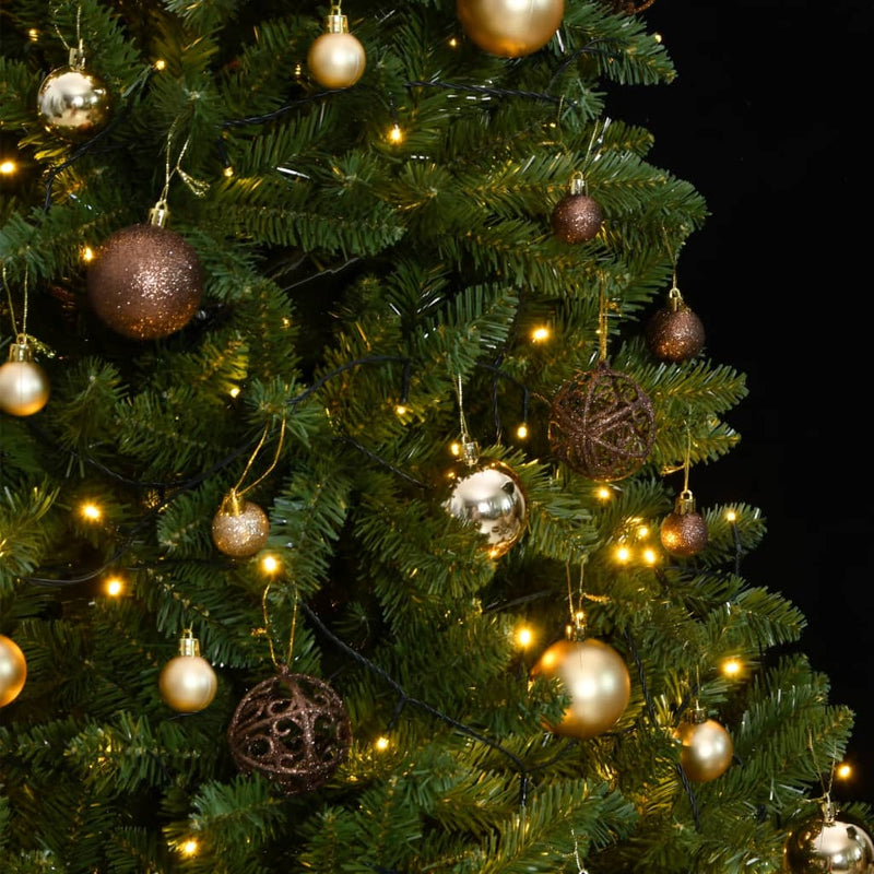 Load image into Gallery viewer, VidaXL Kunstkerstboom met scharnieren 300 LED's en kerstballen 270 cm
