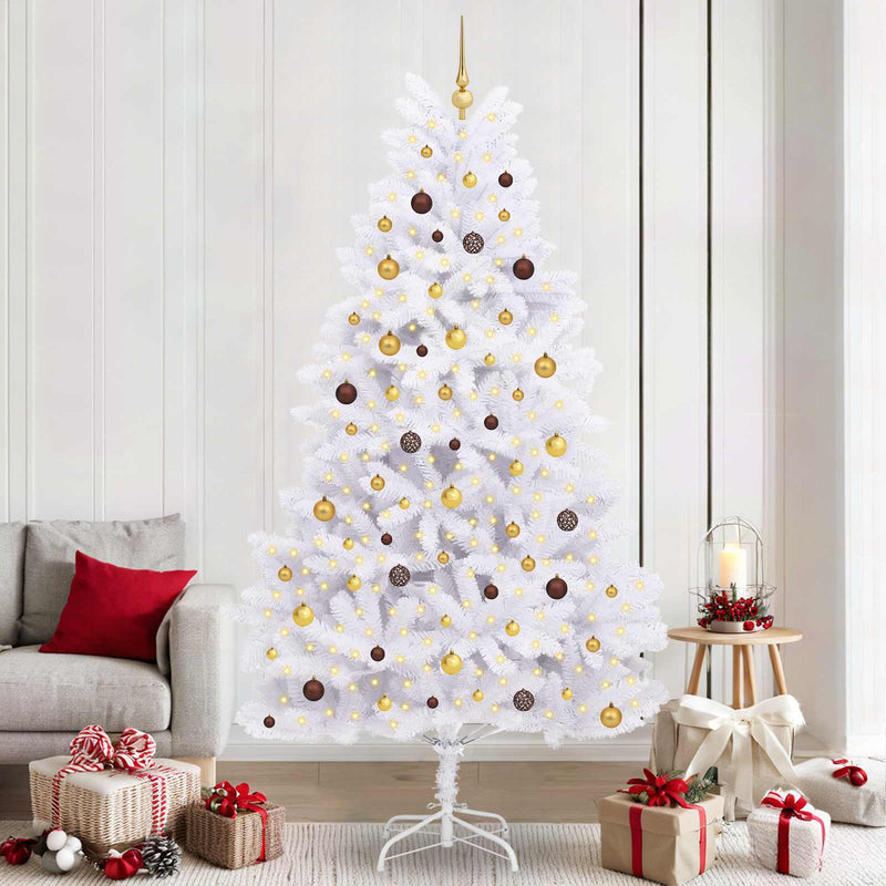 Load image into Gallery viewer, Vidaxl kunstkerstboom wit 120 x 120 x 240 cm pvc en metaal
