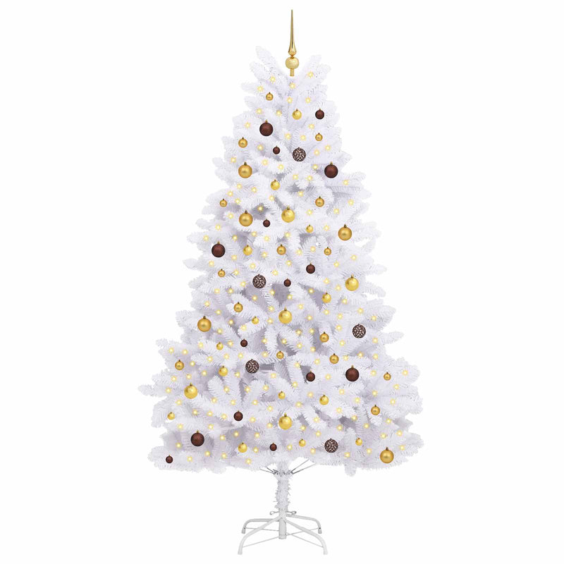 Load image into Gallery viewer, Vidaxl kunstkerstboom wit 120 x 120 x 240 cm pvc en metaal
