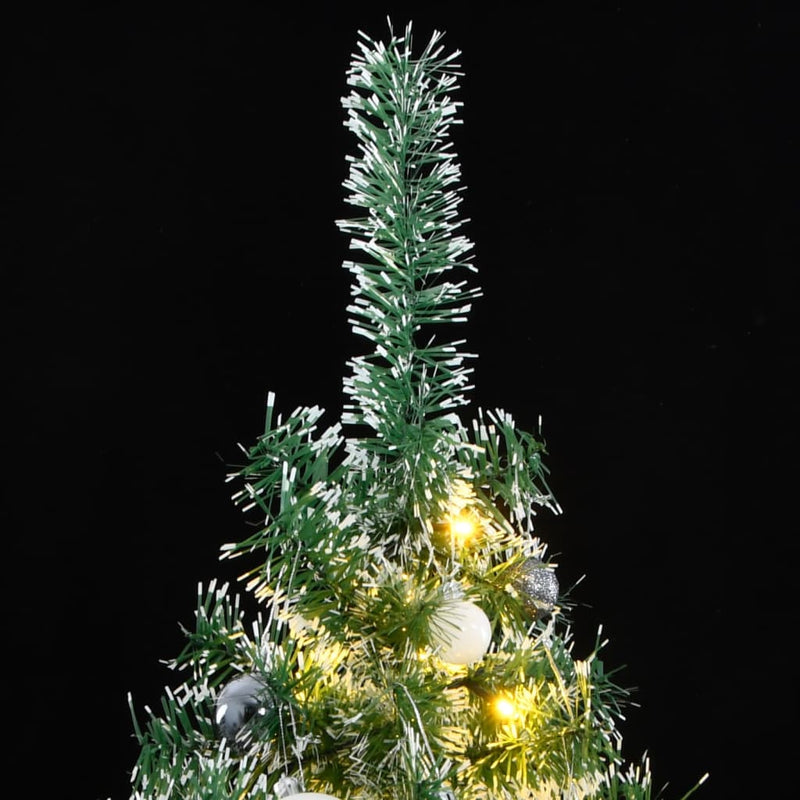 Load image into Gallery viewer, Vidaxl kunstkerstboom met 300 led's kerstballen en sneeuw 240 cm

