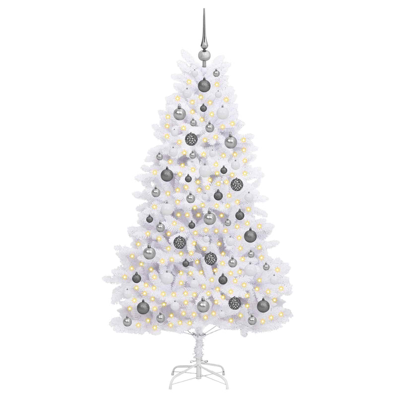 Load image into Gallery viewer, Vidaxl kunstkerstboom wit 90 x 90 x 180 cm pvc en metaal
