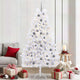 Vidaxl kunstkerstboom wit 106 x 106 x 210 cm pvc en metaal