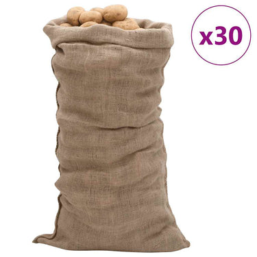 Vidaxl jutezakken 30 stuks 220 g m² 65x135 cm 100% jute