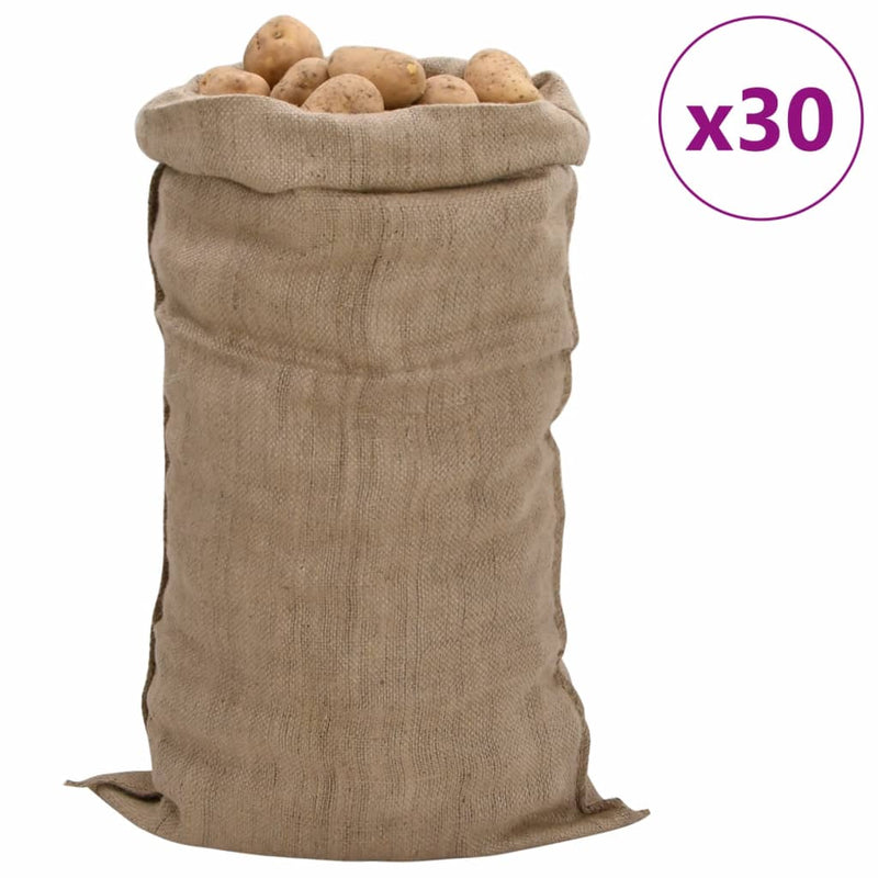 Load image into Gallery viewer, Vidaxl jutezakken 30 stuks 340 g m² 65x135 cm 100% jute
