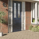 Vidaxl raamfolie statisch mat grijs 90 x 500 cm pvc