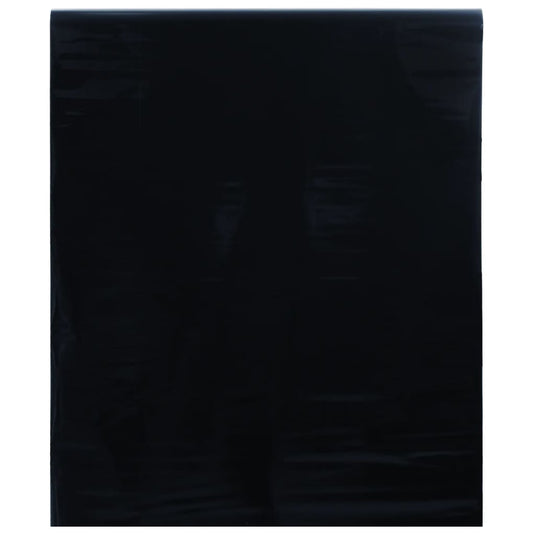 Vidaxl raamfolie statisch matzwart 90 x 500 cm pvc