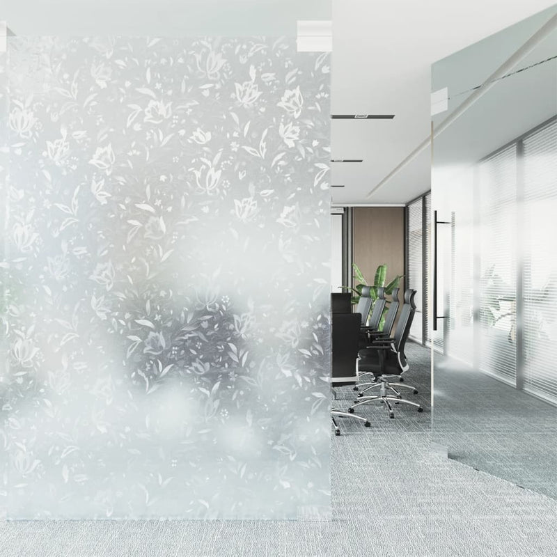 Load image into Gallery viewer, Vidaxl raamfolie bloemenpatroon mat 45x500 cm pvc

