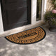 Vidaxl deurmat halfrond 45x75 cm rubber en kokosvezel