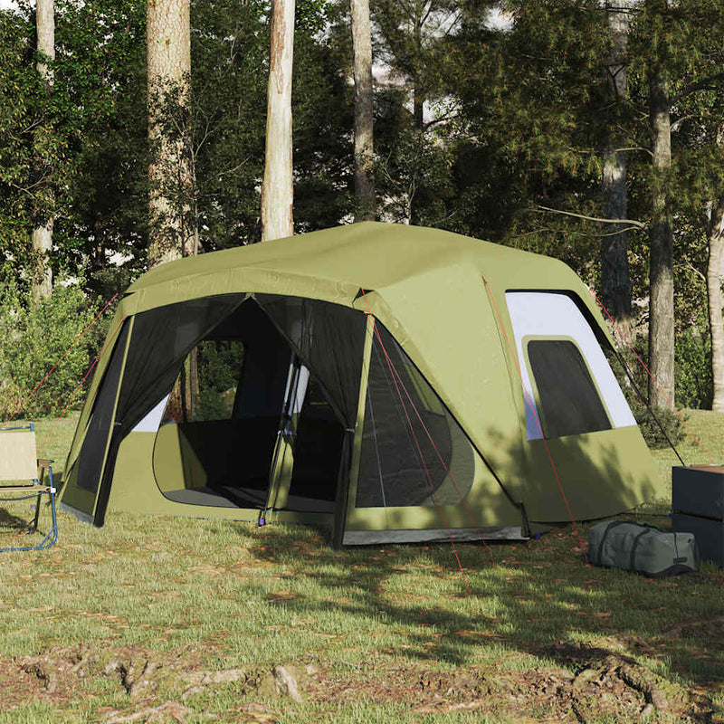 Load image into Gallery viewer, Vidaxl tent 10-persoons waterdicht snelontgrendeling groen
