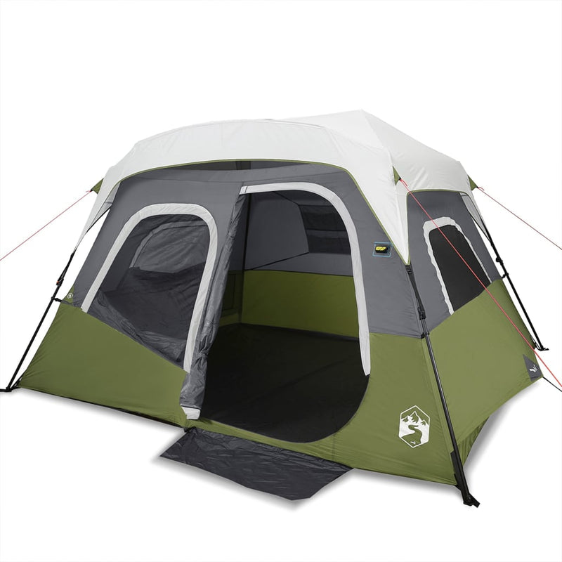 Load image into Gallery viewer, Vidaxl tent met led 6-persoons snelontgrendeling lichtgroen
