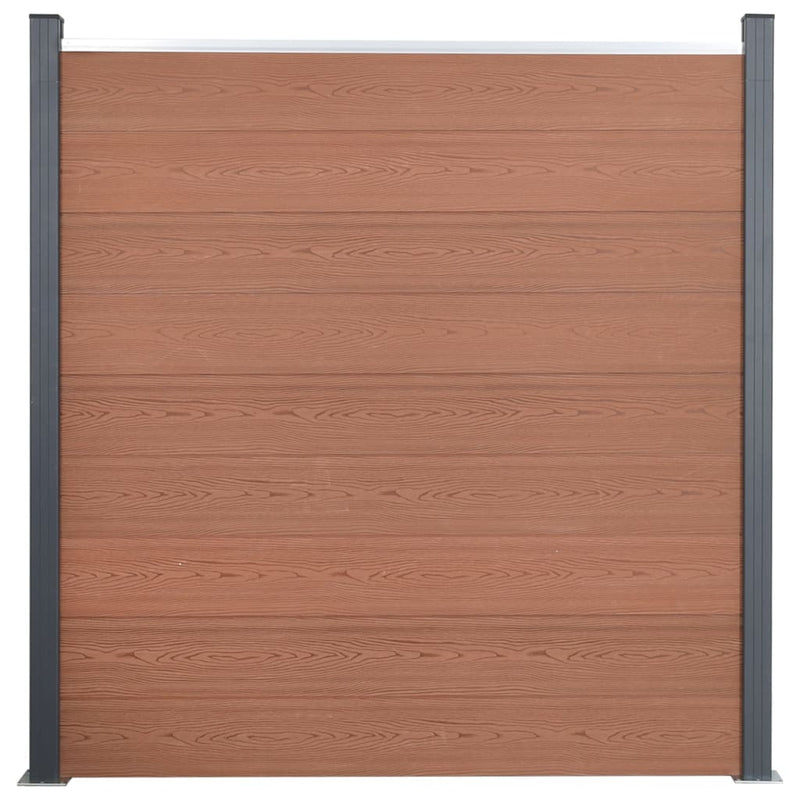 Load image into Gallery viewer, VidaXL Schuttingpaneelset 180x186 cm HKC bruin
