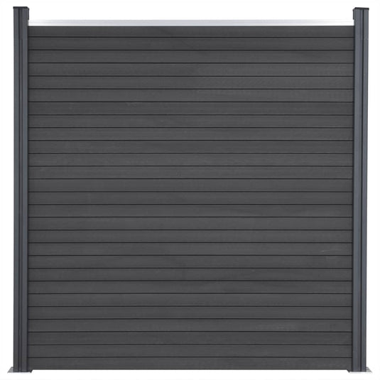 VidaXL Schuttingpaneelset 180x186 cm HKC grijs