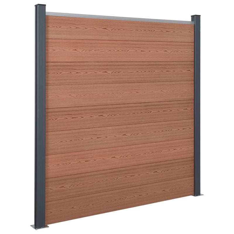 Load image into Gallery viewer, VidaXL Schuttingpaneelset 526x186 cm HKC bruin
