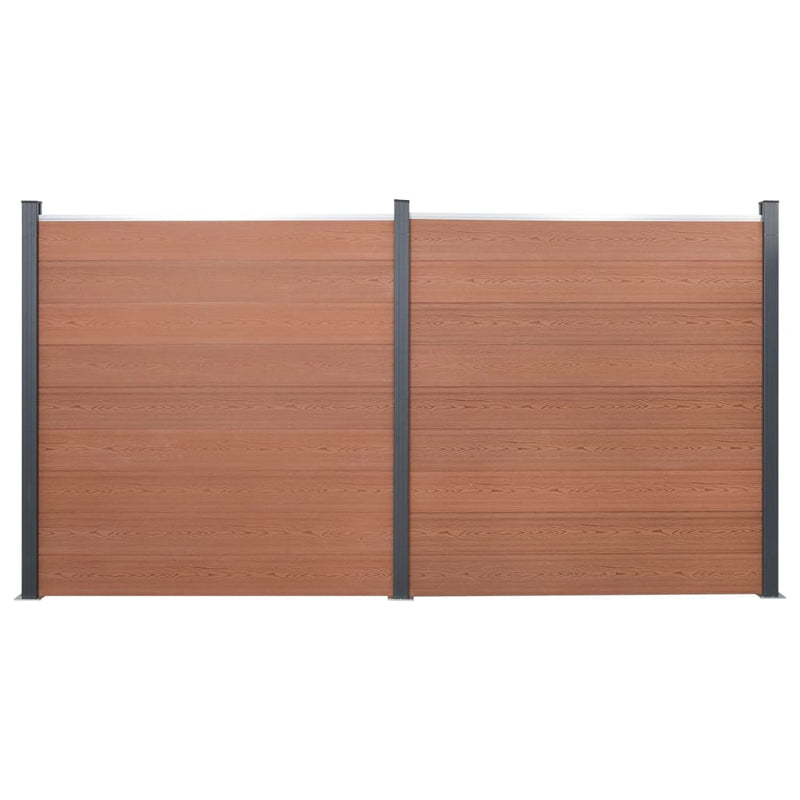 Load image into Gallery viewer, VidaXL Schuttingpaneelset 353x186 cm HKC bruin
