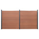 VidaXL Schuttingpaneelset 353x186 cm HKC bruin