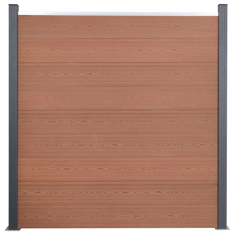 Load image into Gallery viewer, VidaXL Schuttingpaneelset 353x186 cm HKC bruin
