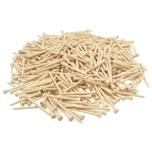Vidaxl 1000 st golftees 83 mm bamboe