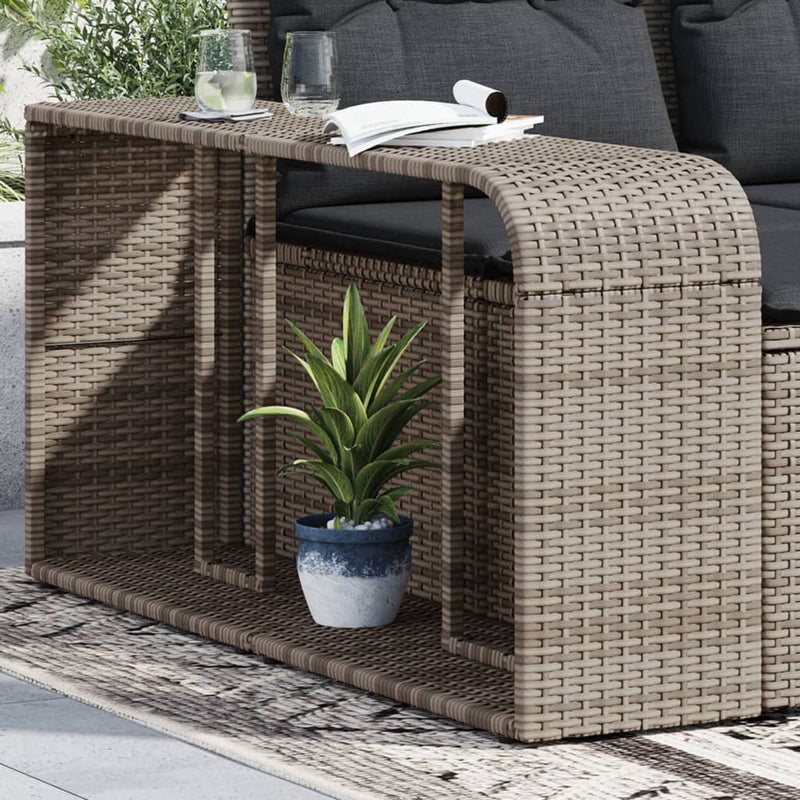 Load image into Gallery viewer, Vidaxl opbergschappen 2 st poly rattan grijs
