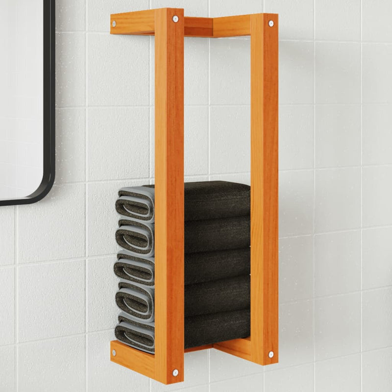 Load image into Gallery viewer, Vidaxl handdoekenrek 23x18x60 cm massief grenenhout wasbruin
